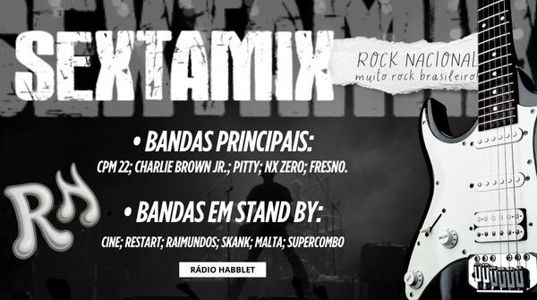 RMarketingH's tweet photo. Ansiosos para o #SextaMix Rock nacional? 🤘🏼
Nós estamos demais!!! 🔥
Olha só as bandas que será tocado durante as locuções, brabos, né?
Vamos com tudo, vamos com a furiosa!! ⚡️ #RH https://t.co/cbBmYNDGaj