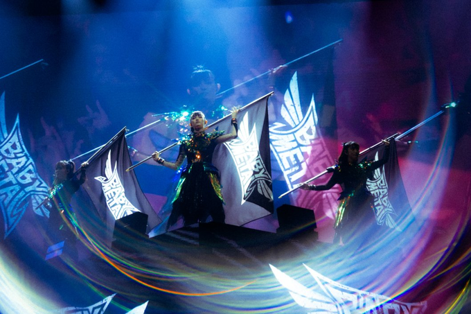 On stage media image