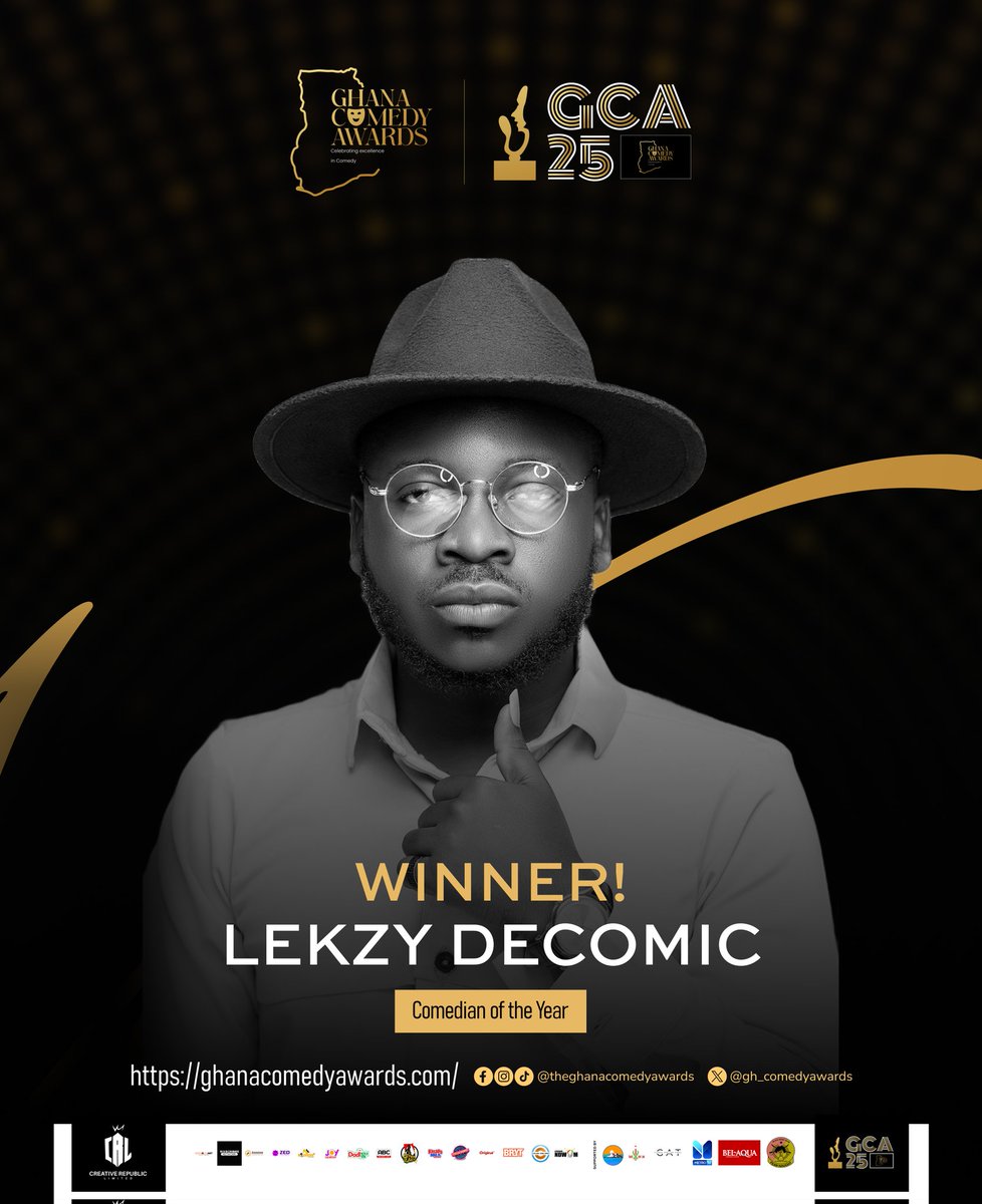 gh_comedyawards's tweet photo. And the Winners Are..... 

#GCA2025
#GhanaComedyAwards https://t.co/cRwgy7hR6J