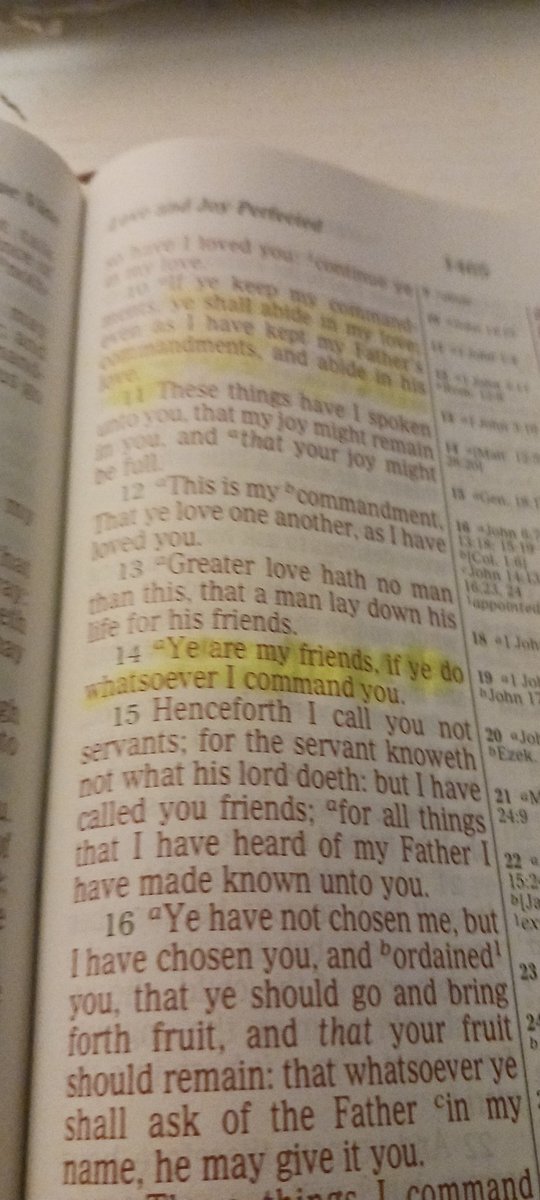 John chapter 15 I say again don't fool yourself