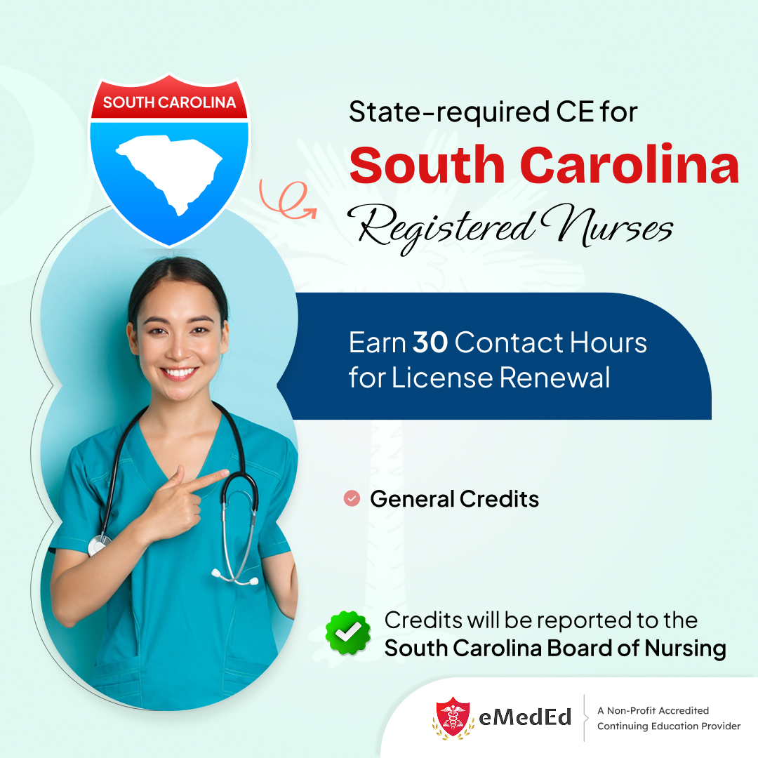 eMedEvents's tweet photo. Stay licensed and stay sharp with our South Carolina Nursing CE Renewal Package - 30 hours of essential, text-based learning designed to strengthen clinical skills and elevate patient care.
Get started now: https://t.co/7JwbBlvShE
#OnlineCE #RNrenewal #CMEonline #eMedEvents https://t.co/pRtEyg1CTr