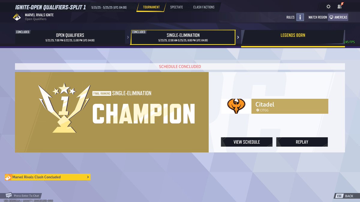 Eush3r's tweet image. won ignite quals #Real