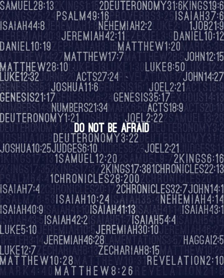 Do not be afraid