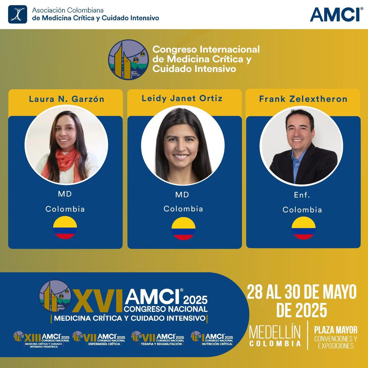 AMCI (@amci_colombia) on Twitter photo Iniciamos la semana del #CongresoAMCI 2025 Los esperamos en <a href="/plazamayormed/">Plaza Mayor Medellín</a> Los invitamos a seguir conociendo a los conferencistas.
Consulta el programa académico y crea tu ruta:
🔗congresoamci.com/programa-acade…
🗓28 al 30 de mayo 2025
📍 Medellín - Colombia <a href="/juancajara78/">Juan Camilo Jaramillo-Bustamante, MD 🇨🇴</a> <a href="/SLACIP17/">SLACIP</a> Iniciamos la semana del #CongresoAMCI 2025 Los esperamos en <a href="/plazamayormed/">Plaza Mayor Medellín</a> Los invitamos a seguir conociendo a los conferencistas.
Consulta el programa académico y crea tu ruta:
🔗congresoamci.com/programa-acade…
🗓28 al 30 de mayo 2025
📍 Medellín - Colombia <a href="/juancajara78/">Juan Camilo Jaramillo-Bustamante, MD 🇨🇴</a> <a href="/SLACIP17/">SLACIP</a>