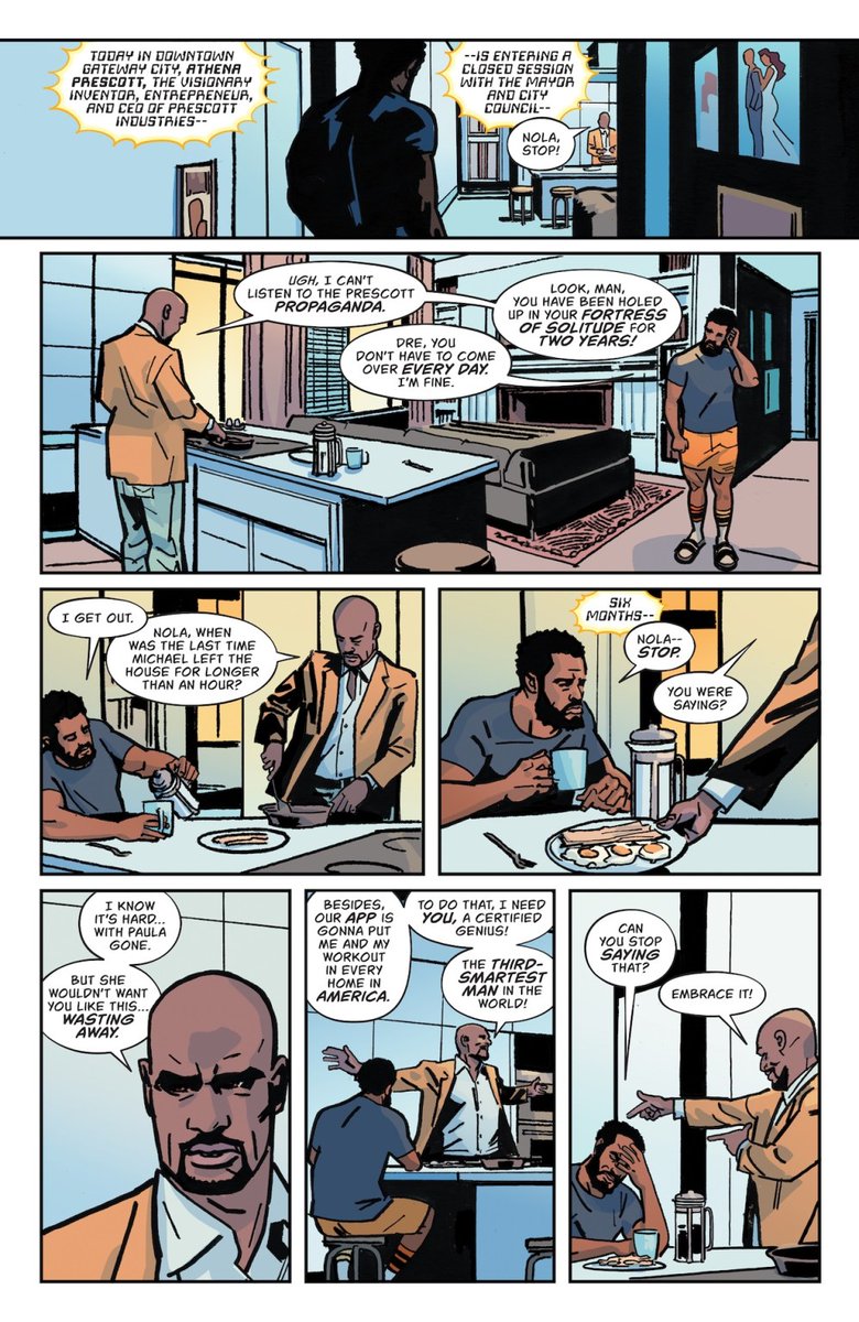 FANTASTICF4UR's tweet photo. معاينة للعدد 1 للسلسلة القصيرة الجديدة "Mr. Terrific: Year One" القادمة هذا الأسبوع.
- من كتابة: #AlLetson
- ورسم: #ValentineDeLandro
ْ
#Dccomics #MrTerrific https://t.co/1Qn97vYTgE
