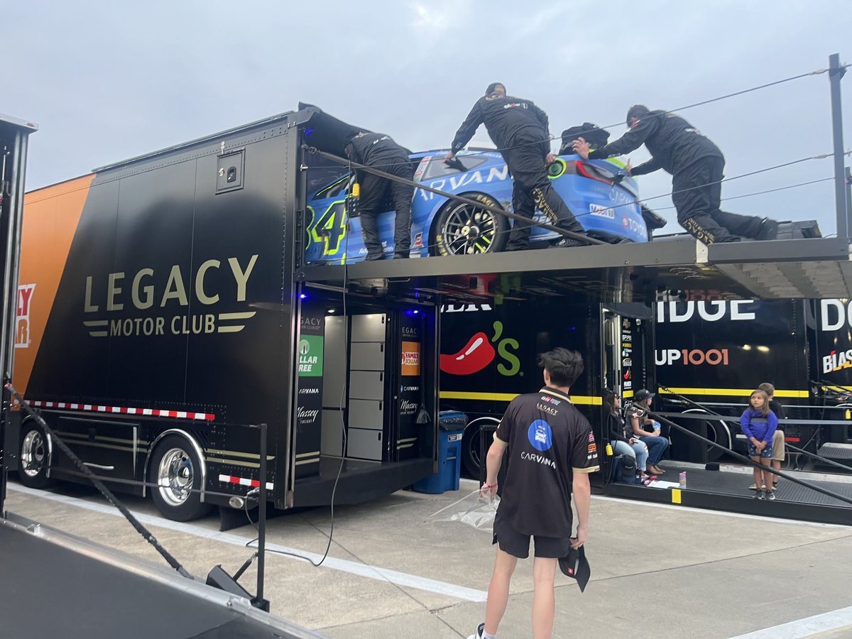 Jimmie Johnson done for the night.