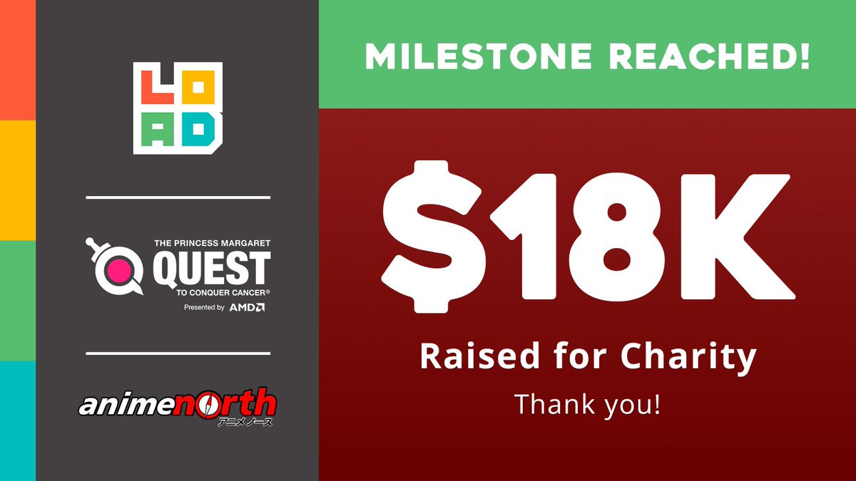 Loadscreen (@loadscreengg) on Twitter photo As we wrap up Anime North 2025…
We raised a total of 🌟 $18,406 🌟for <a href="/thePMCF/">The Princess Margaret Cancer Foundation</a>
We want to give a HUGE thank you to our streamers, staff, and everyone who made this possible 💞 As we wrap up Anime North 2025…
We raised a total of 🌟 $18,406 🌟for <a href="/thePMCF/">The Princess Margaret Cancer Foundation</a>
We want to give a HUGE thank you to our streamers, staff, and everyone who made this possible 💞