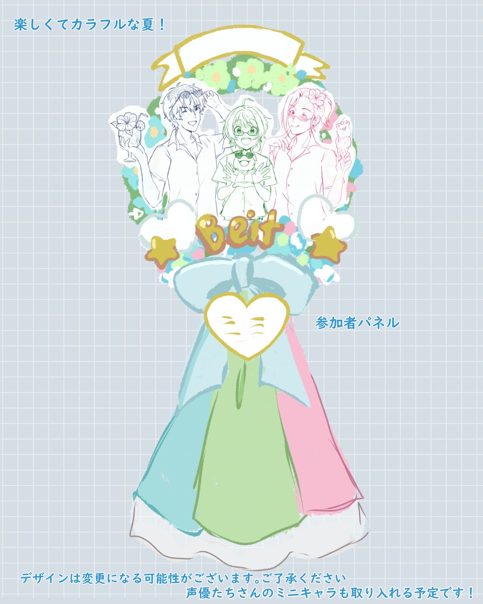 【SideM 10th】Beit フラスタ企画 tweet media