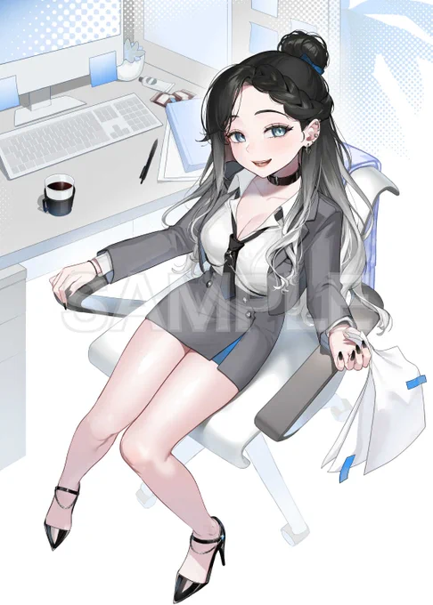 灰寝ちこ様のお誕生日グッズイラストを担当いたしました。よろしくお願いいたします! 