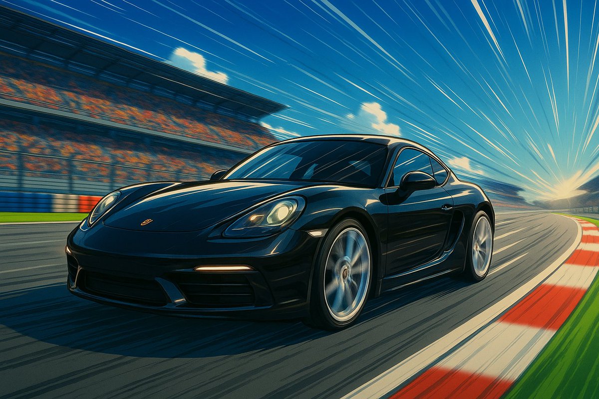 A cool piece of the Porsche artwork. Playing with AI is fun at least until it tries to get rid of you.