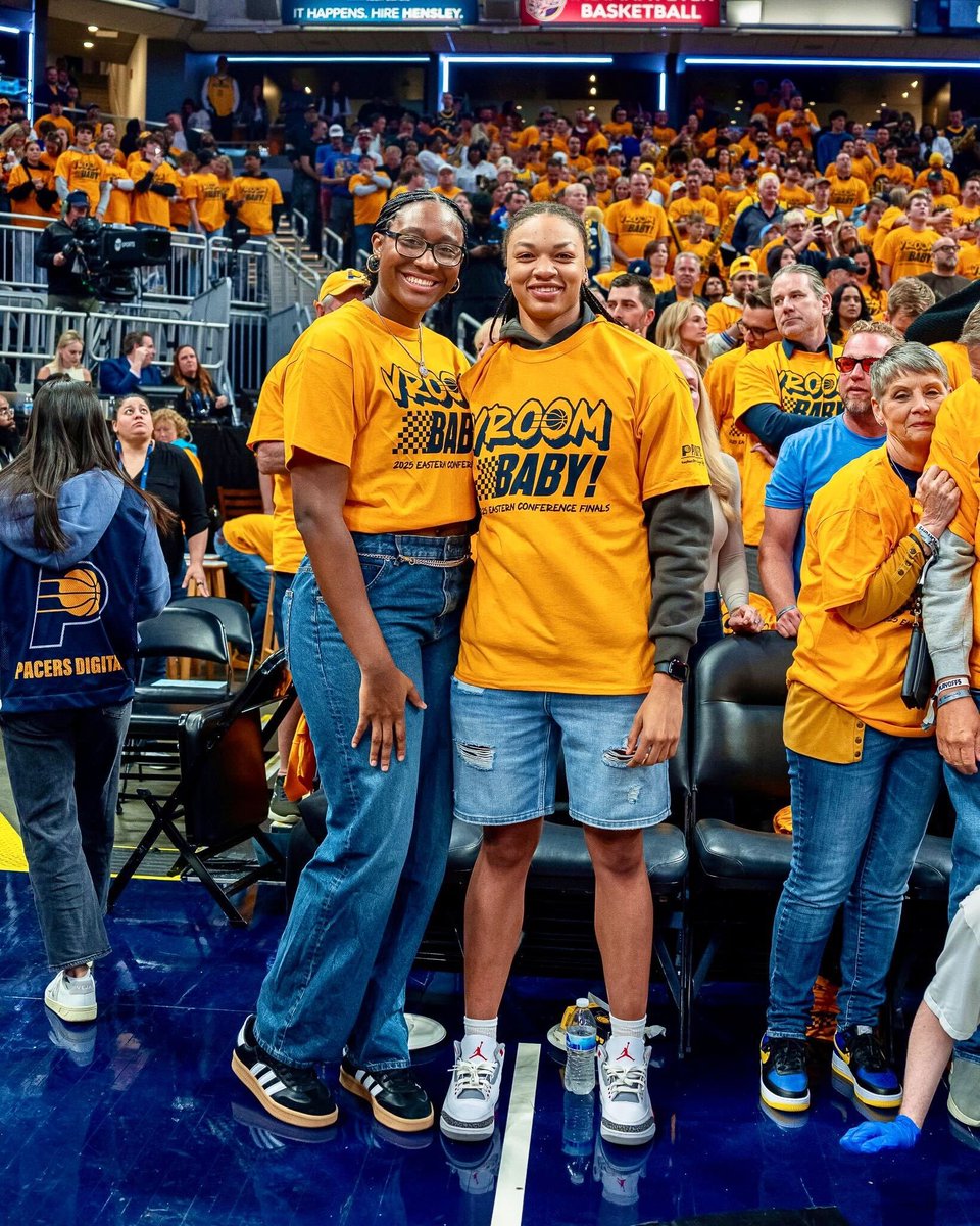 Indiana Fever (@indianafever) on Twitter photo Aliyah Boston and Makayla Timpson are courtside at <a href="/GainbridgeFH/">Gainbridge Fieldhouse</a> for tonight’s <a href="/Pacers/">Indiana Pacers</a> Game 3 🔥 Aliyah Boston and Makayla Timpson are courtside at <a href="/GainbridgeFH/">Gainbridge Fieldhouse</a> for tonight’s <a href="/Pacers/">Indiana Pacers</a> Game 3 🔥