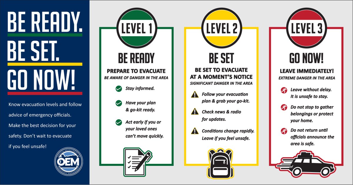 Prepare for fire season now by being familiar with evacuation levels, creating phone trees, knowing where evacuation routes are &amp; signing up for county alerts. Follow <a href="/OregonOEM/">OregonOEM</a> this week as they share tips on preparation for a wildfire evacuation. 
#wam2025
#keeporegongreen