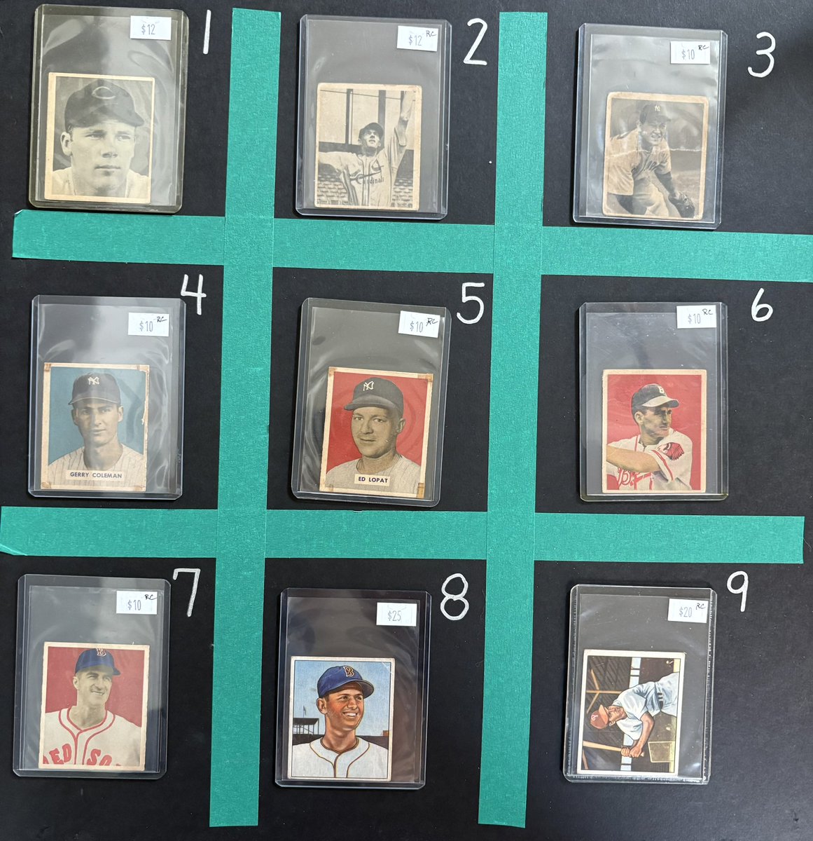 burrisjohn's tweet image. Going to close out the night with a few higher end from 1948-1956…
Lot #68
Priced as marked
See my pinned tweet for shipping and payment info.