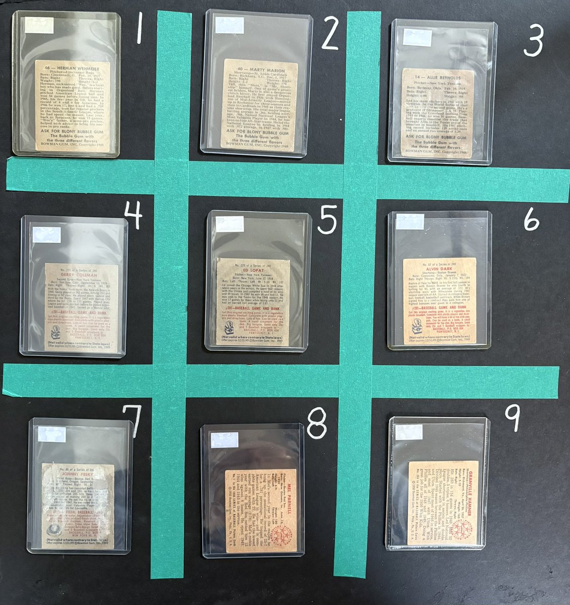 burrisjohn's tweet image. Going to close out the night with a few higher end from 1948-1956…
Lot #68
Priced as marked
See my pinned tweet for shipping and payment info.
