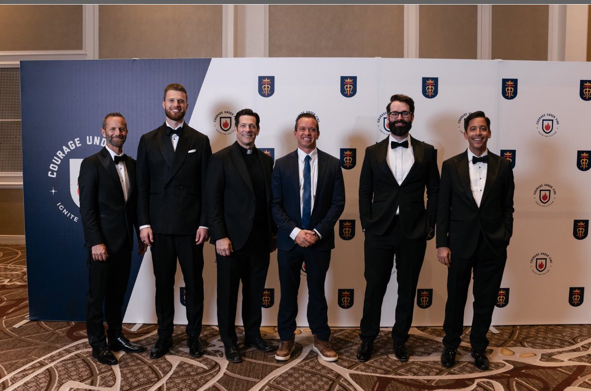 An all star line-up came out to Nashville in support the Regina Caeli Academy.  It was a blessing to be there in support of families seeking a faith based education for their children.  This is the way.  Fides et ratio!

Kirk Cameron, Harrison Butker, Father Mike Schmitz, Matt