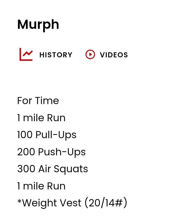 TBitTwo's tweet image. Who took a swing at Murph this week? Aiming for sub 56 min this year.