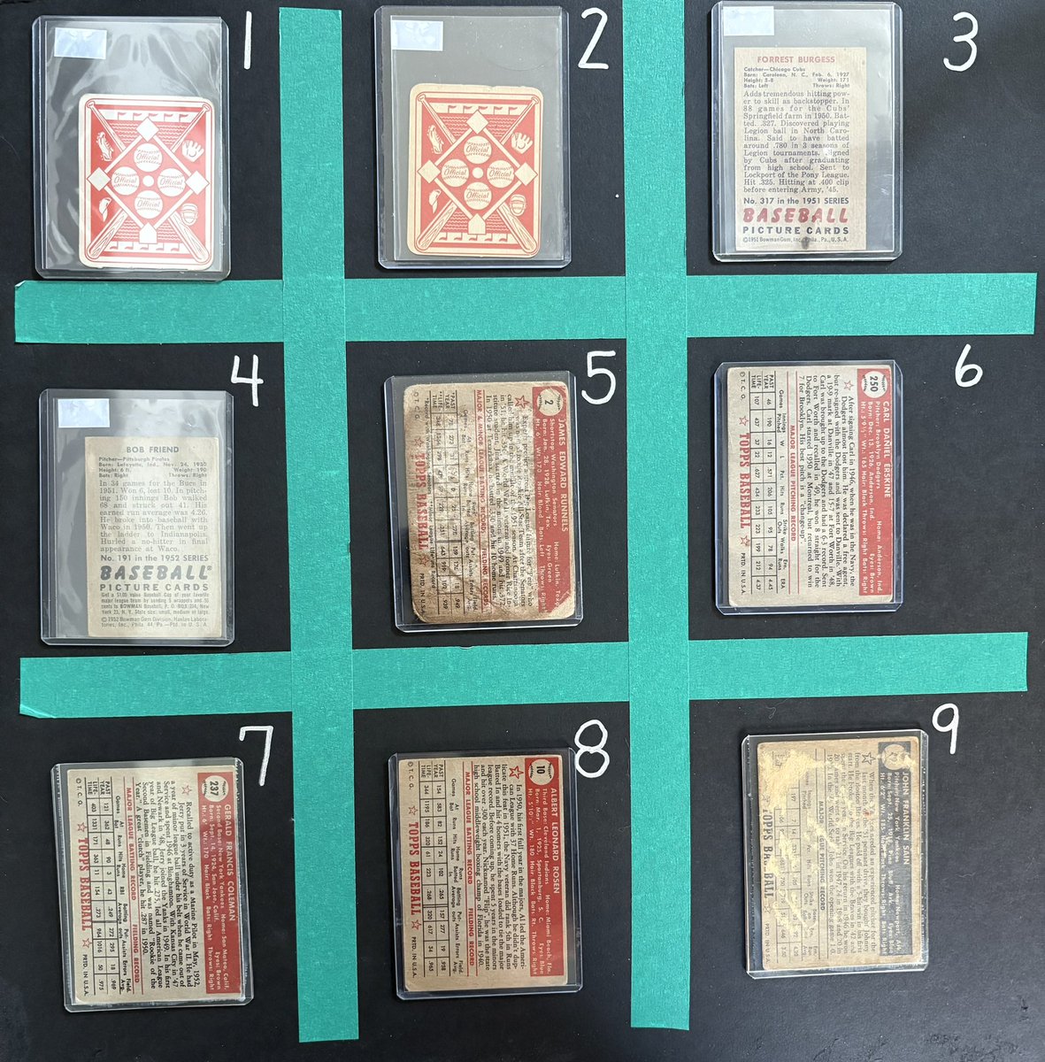 burrisjohn's tweet image. Going to close out the night with a few higher end from 1948-1956…
Lot #69
Priced as marked
See my pinned tweet for shipping and payment info.