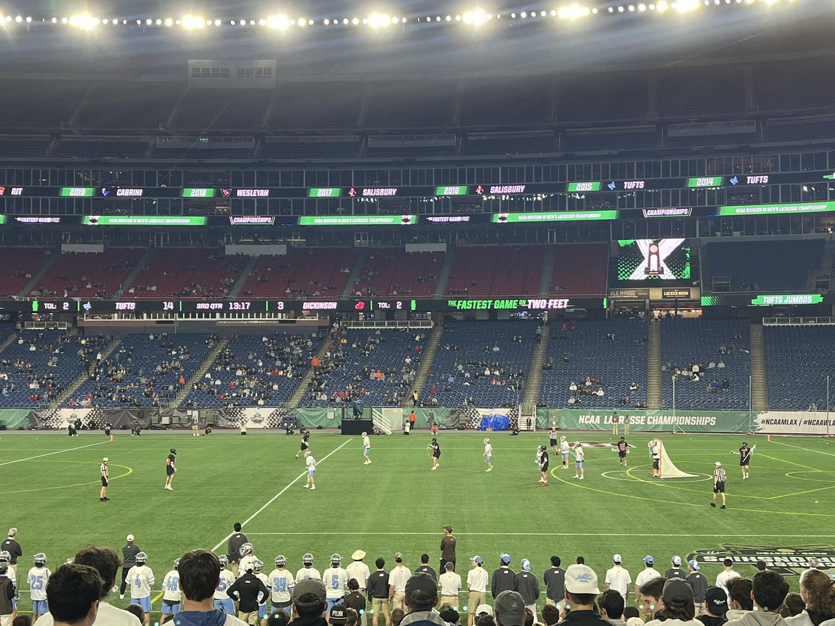 Cheering on my <a href="/TuftsJumbos/">Tufts Jumbos</a> in the <a href="/NCAADIII/">NCAA Division III</a> lacrosse championships! #WhyD3