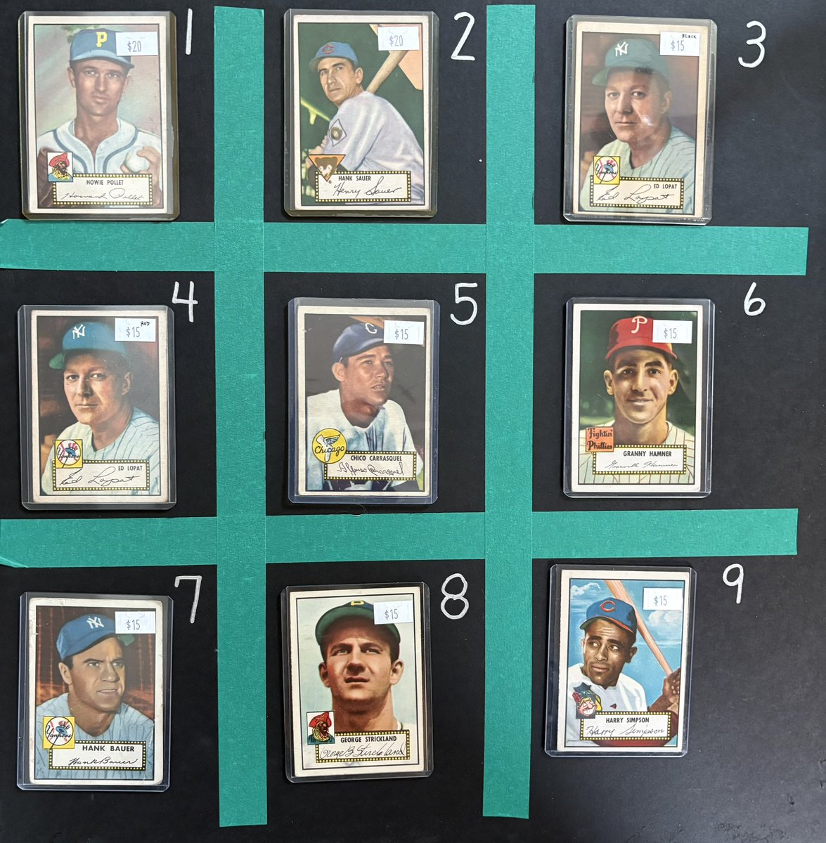 burrisjohn's tweet image. Going to close out the night with a few higher end from 1948-1956…
Lot #70
Priced as marked
See my pinned tweet for shipping and payment info.