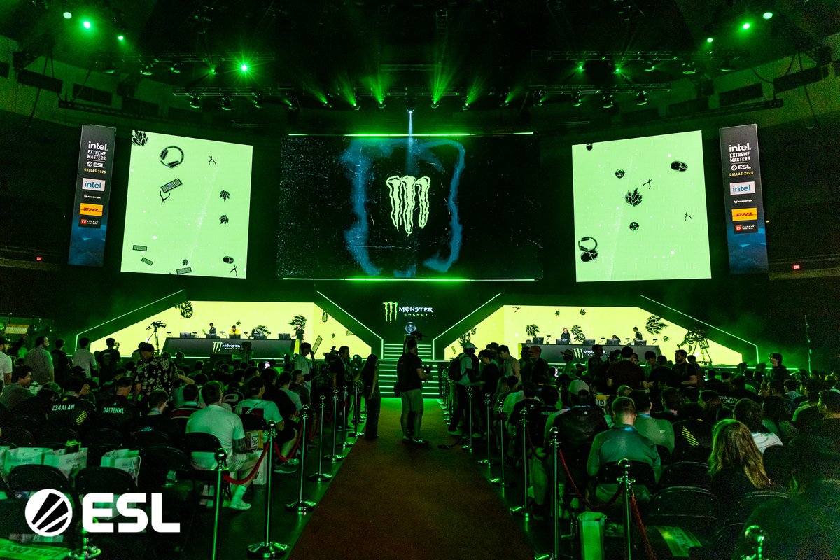ESLCS's tweet image. #IEM Dallas 2025 was fueled by @MonsterEnergy! 🤩⚡

@MonsterGaming #UnleashTheBeast