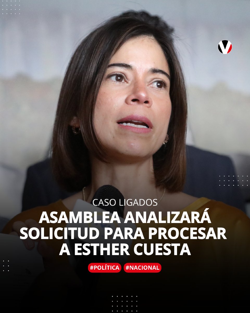 🔴 La Asamblea tratará este martes la solicitud de la jueza Daniella Camacho para enjuiciar a la exlegisladora Esther Cuesta, vinculada al caso #Ligados. Te contamos quién es Cuesta y por qué piden su procesamiento: v.vistazo.com/3SSKQgQ