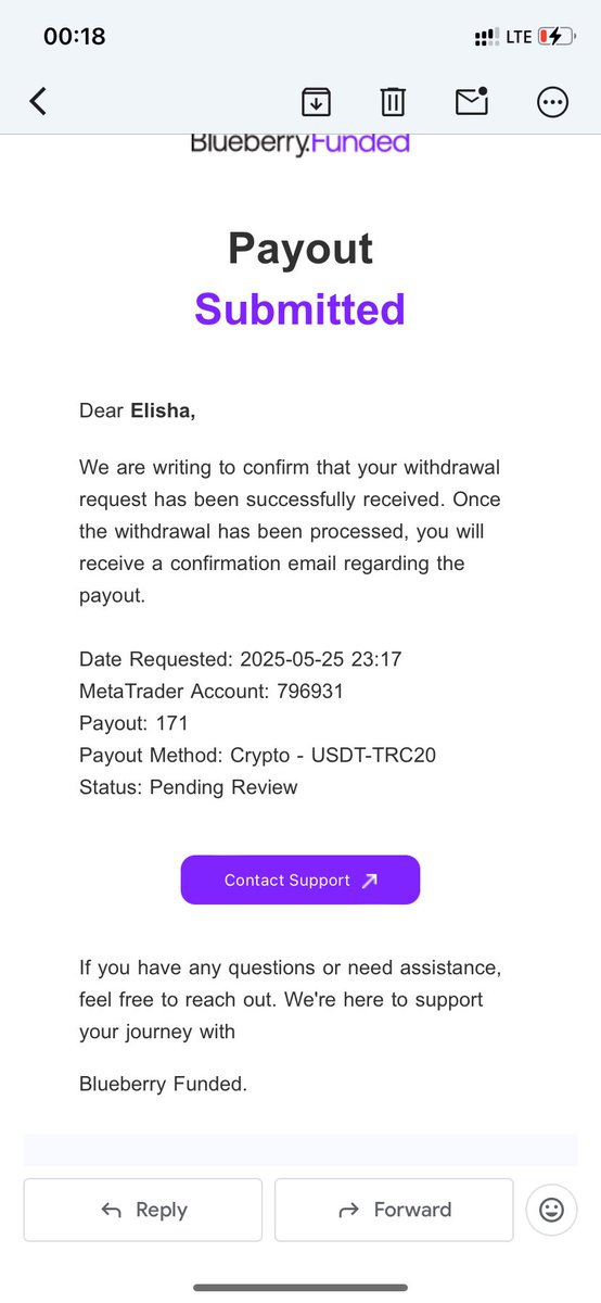pipsprotege's tweet image. Closed it out  at 1.5R  on the  @BlueberryFunded  10k funded account 

Just requested my 3rd payout with blueberry funded 

The forth one will be  due by next week (3.3% on the 50k acct)

#compoundeffect