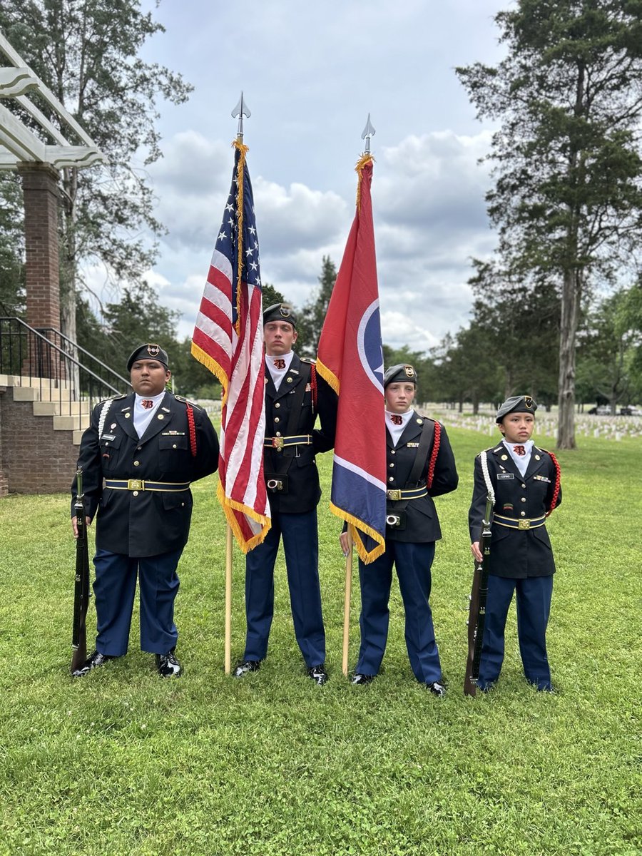 BlazeJROTC's tweet image. Thank you to Stones River National Battlefield for giving Blackman High the honor of presenting the colors this Memorial Day. We’re proud to have helped remember and honor those who gave everything.