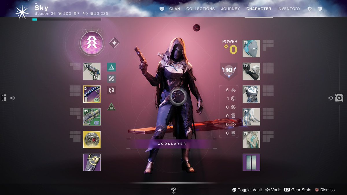 FINALLY at 0 LIGHT LEVEL !!! 

Ready for the day one race… 
<a href="/DestinyTheGame/">Destiny 2</a> <a href="/Destiny2Team/">Destiny 2 Team</a>