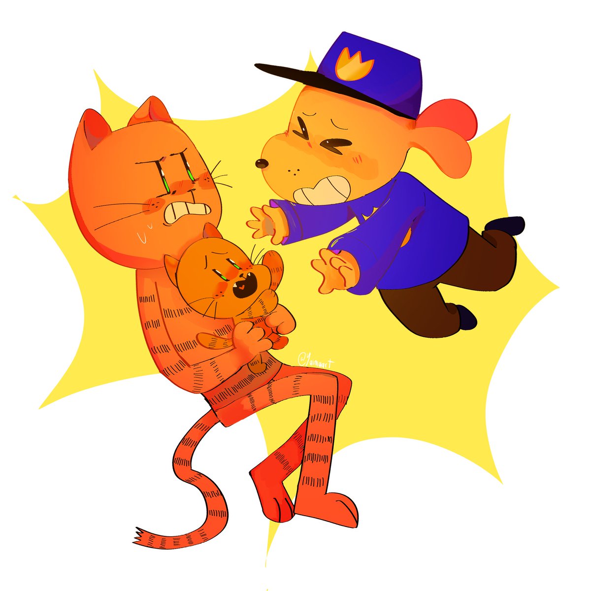 yaimaart's tweet image. La familia 🗣️‼️‼️

#dogmanfanart #dogmantwt