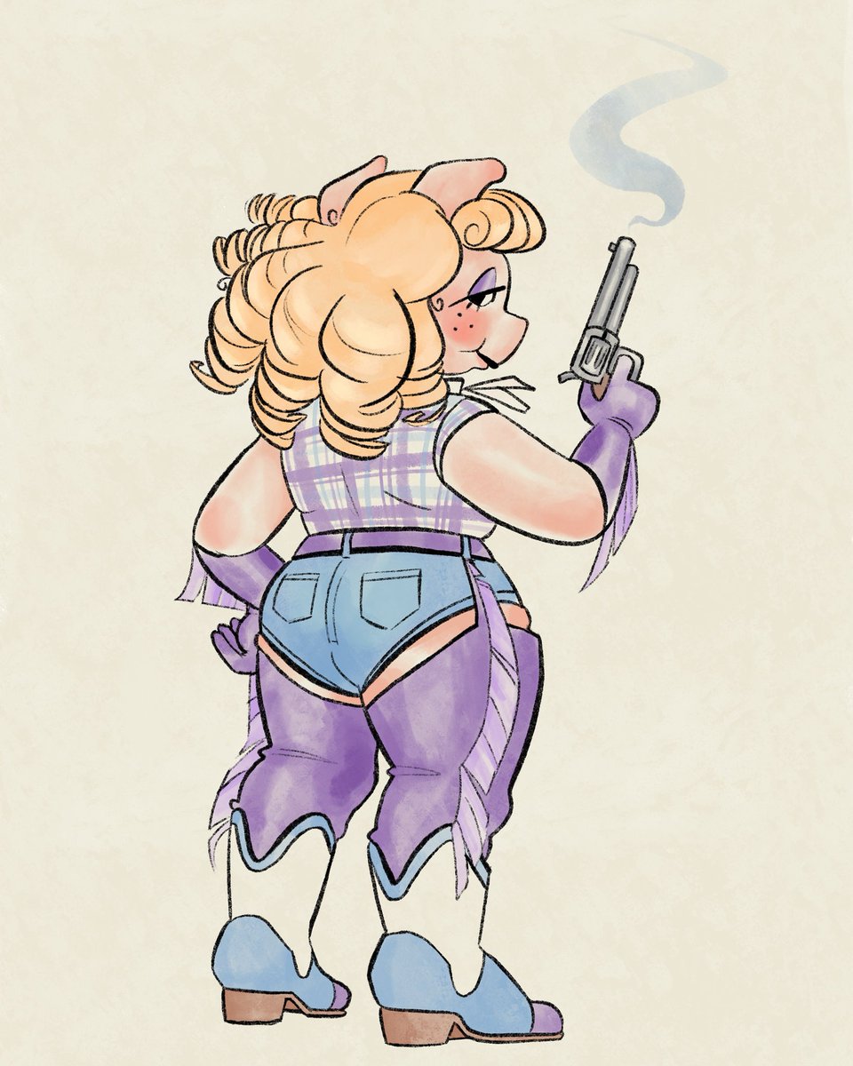 These boots are made for walkin’ ~
#Misspiggyfanart #Muppets