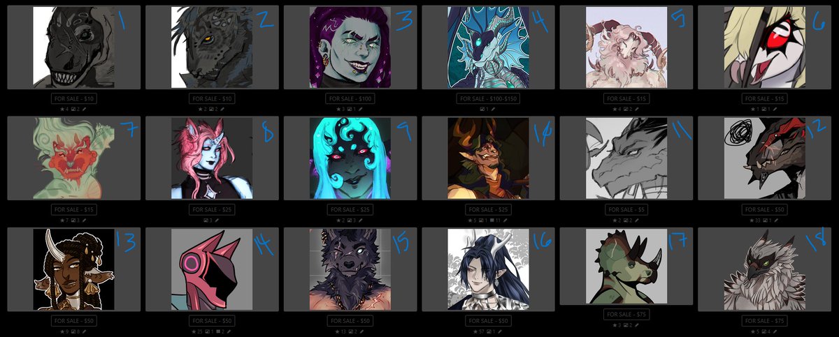 Hello, creatures and critters!

Big, BIG design/OC sale. ;w;

As I mentioned, my cats had vet visits recently, one of which being an $830 emergency vet visit.

Hoping to rehome some fellas to help get my wallet back in check for the funds I spent.

Please, please share! xoxo