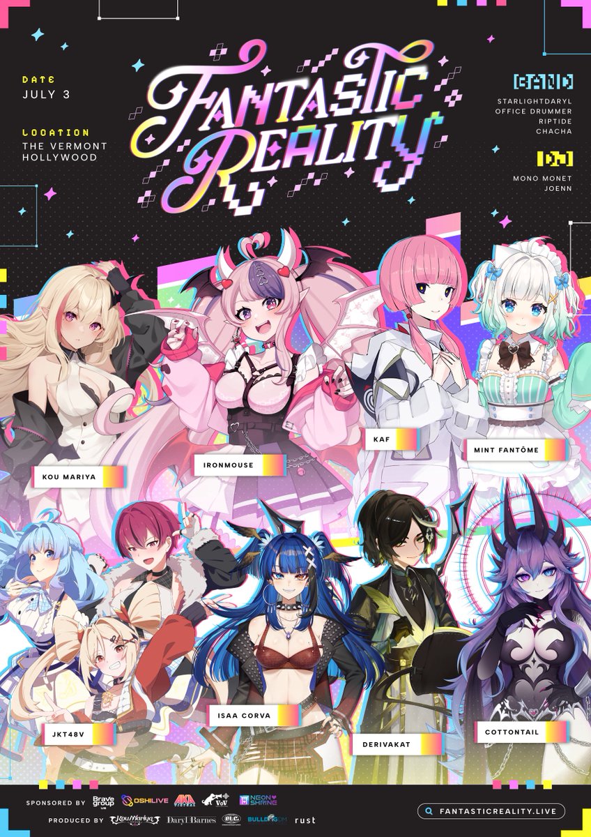 Your chacha is going to be the virtual guitarist for the band at Fantastic Reality (<a href="/FRproductions/">Fantastic Reality</a> ) presented by IRIAM during Anime Expo! 
Performing alongside so many talented virtual and real musicians is truly a fantastic reality! 
🗓️July 3rd 2025 
📍Vermont Hollywood, Los