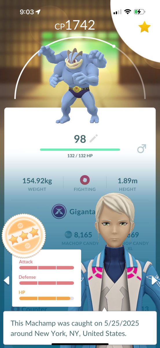 Wrapped up Gigantamax Mid Champ Day in NYC… 28 raids, perfect weather, good vibes… but no shiny for me! The best we got was 98%!

Arceus said not today. 

At least a little croc joined the crew and we got some lucky trades in!

#pokemonGo