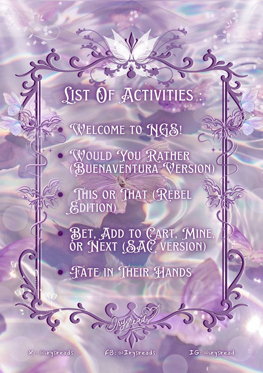 Let’s step into another chapter as we celebrate INERYSS and her #IneryssNINEversary! Her stories have made us laugh, cry, and feel every emotion a reader lives for. Get ready for a butterfly-filled journey with all the activities we’ve prepared just for you. See you, Irys!