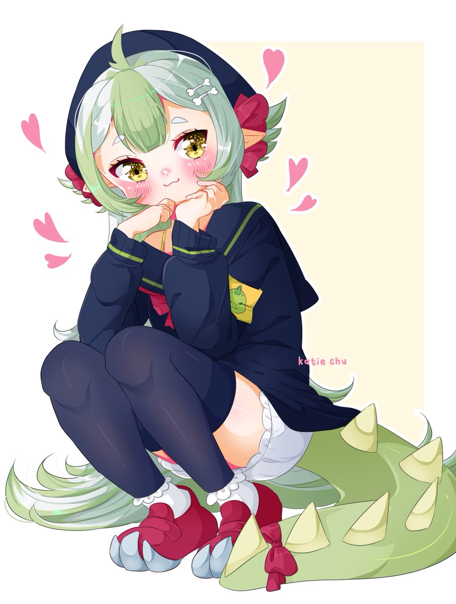 gift for the cutie <a href="/MakotoRawr/">Makoto Rawr 🦖</a> 💚
#makorwart