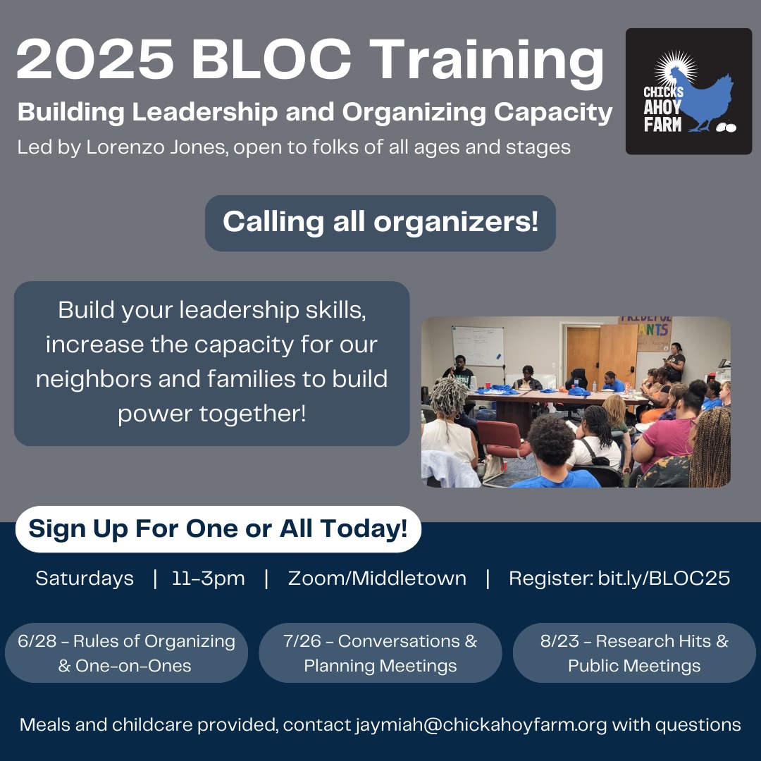 BLOC is a community leadership training designed to build your leadership skills so we all can increase the capacity for our neighbors and families to build power together.