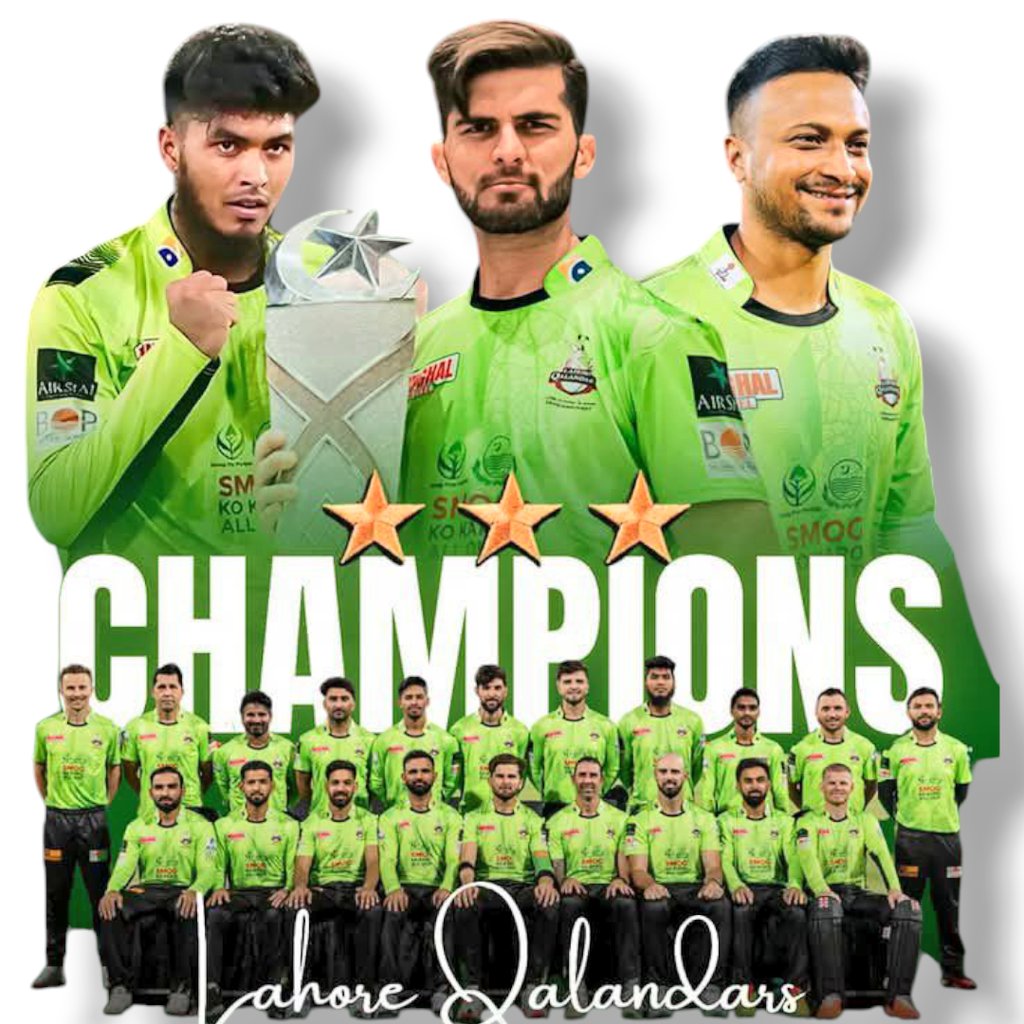 لاہور قلندرز کو پی ایس ایل 10 جیتنے پر دلی مبارکباد پیش کرتا ہوں۔ فائنل میں کھلاڑیوں نے غیر معمولی مہارت، بردباری اور ٹیم اسپرٹ کا مظاہرہ کیا۔
کوئٹہ گلیڈی ایٹرز سمیت تمام ٹیموں کی محنت اور جذبے کو سراہتا ہوں، جنہوں نے اس ایونٹ کو یادگار بنایا۔
پی سی بی اور منتظمین کو اس کامیاب