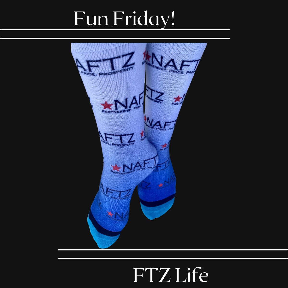 Rocking my new NAFTZ-branded socks today and feeling extra connected to the FTZ community! Nothing like some fresh swag to kick off the weekend on the right foot (pun intended).

Big thanks to <a href="/NAFTZ/">NAFTZ</a> for keeping us looking sharp—even from the ankles down.