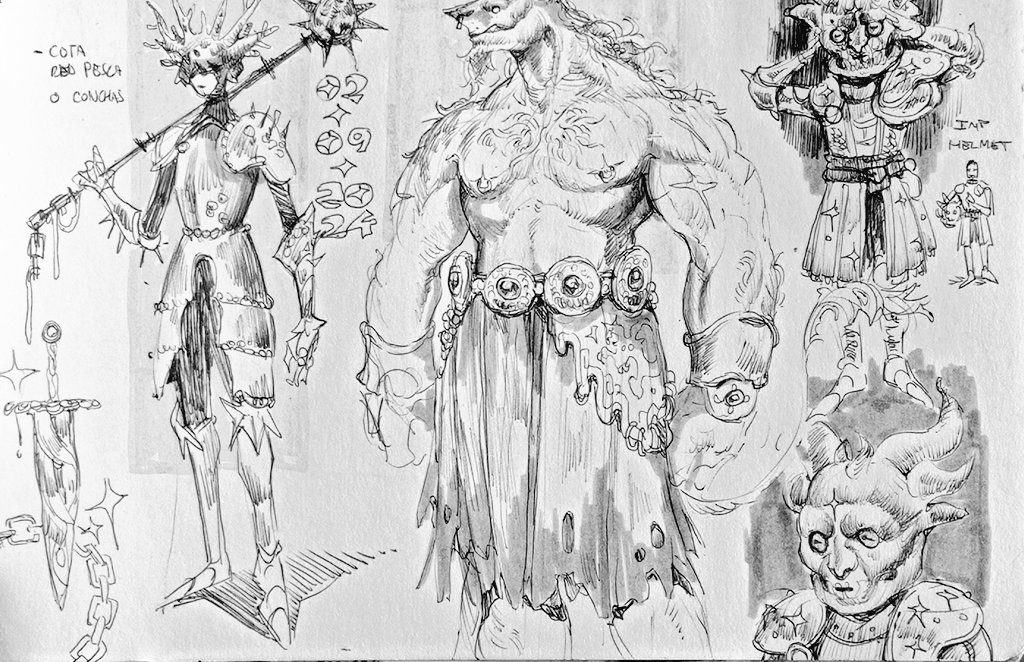 sketchbook stuff + boobs