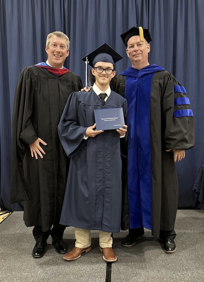 Dr. Christopher Johns,Head of School! Rev. Kyle Richter, Head of Board of Greenwood Christian School!