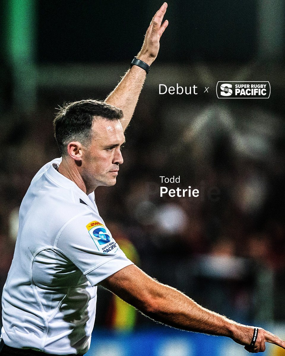 A huge shoutout to Todd Petrie who made his Super Rugby Pacific referee debut on Friday 🏉

#BeInTheGame | #RespectTheRef