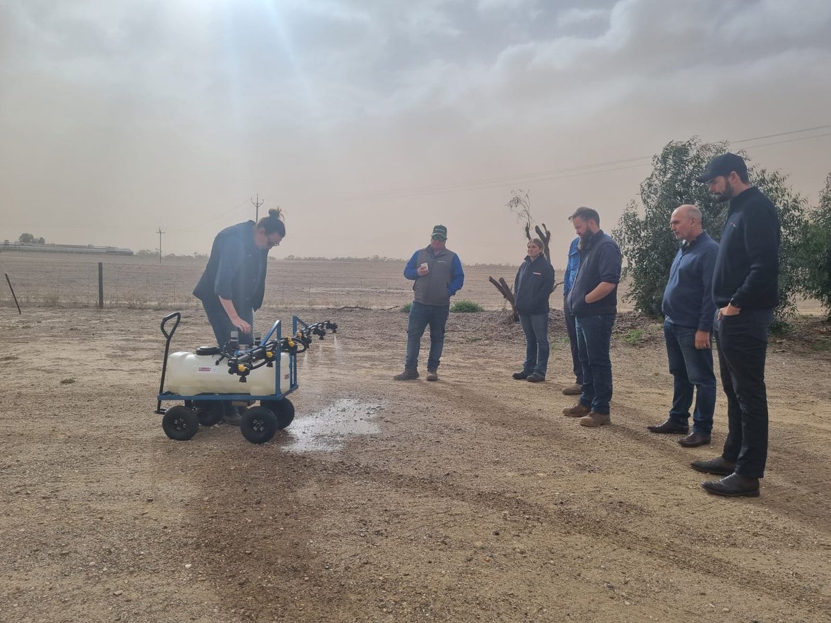 Windy conditions in Coomandook today for our free Best Practice Spray Workshop with leading expert <a href="/spraydriftgirl/">Mary O'Brien</a> providing practical, science-backed guidance on reducing the risk of spray drift and managing hazardous inversions. The inversions should be easier to see in this