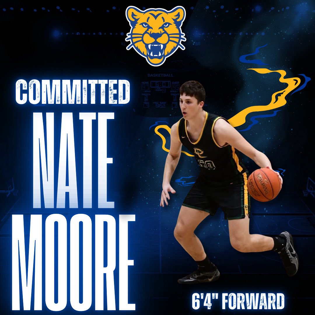 upj_mbb's tweet image. The Cats are excited to welcome Nate Moore to the 2025-26 roster!! Moore is a 6'4" forward out of Deer Lakes High School in Russellton, PA.