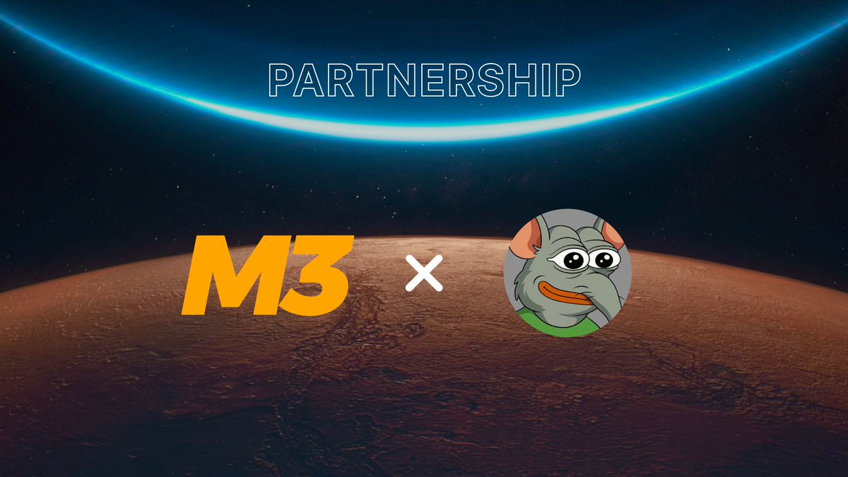M3DAO_global's tweet image. 🤝 M3 DAO x Rato ( ratotherat.com)

We’re excited to team up with Rato — the next evolution of meme culture by none other than Matt Furie, creator of Pepe the Frog. 🐸➡️🐭

At M3 DAO, we believe in the power of culture-driven narratives. With $RATO, we’re supporting the…