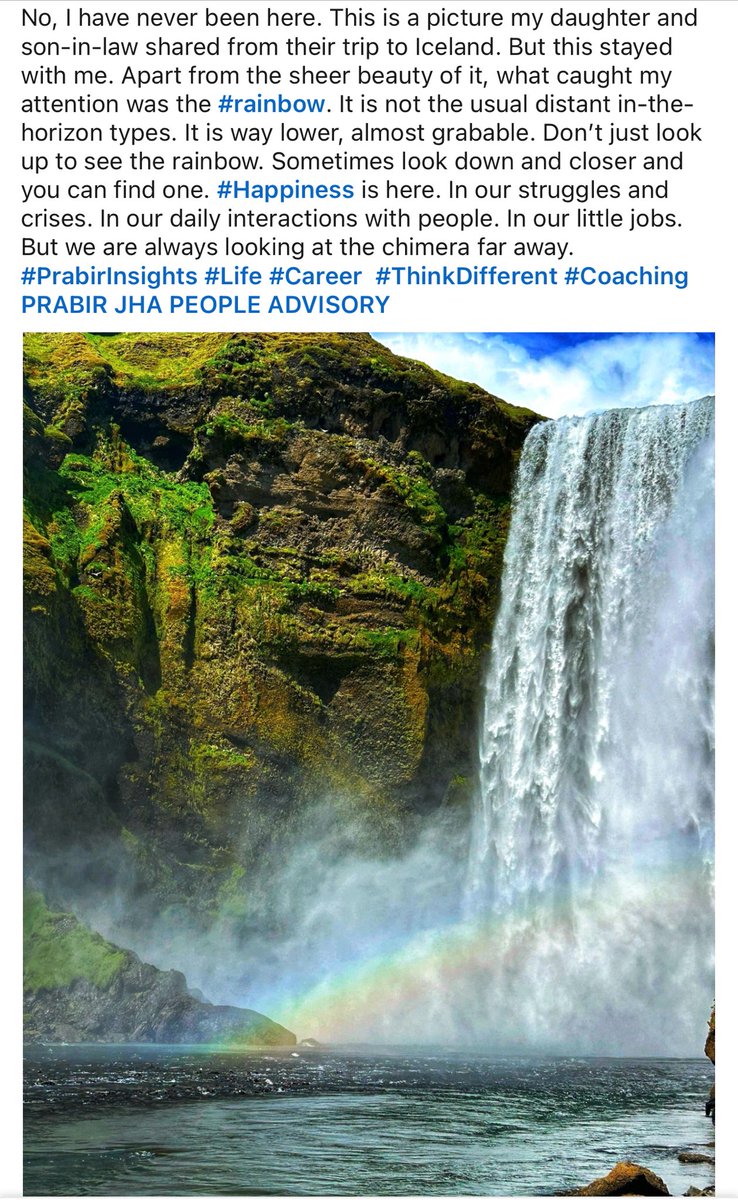 #PrabirInsights #Life #Career #ThinkDifferent #Iceland #Coaching