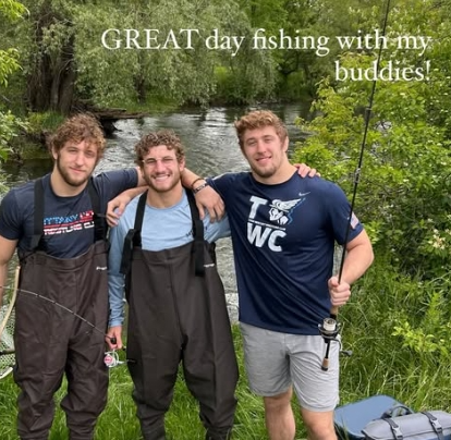 Great Day of Fishing with My Buddies!
Penn State Nat Champion, Mitchell Mesenbrink
With Penn State TrFR Connor &amp; Cole Mirasola
Connor &amp; Cole are Sitting in Best of 3 Finals at U20 FS WTT next Wknd
Mitchell will be at Final X on June 14th
<a href="/pennstateWREST/">Penn State WRESTLING</a> <a href="/NittanyLionWC/">NLWC</a>