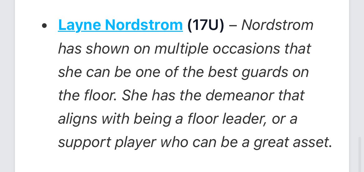 Full Package Athletics 3SSB Girls (@fullpackagegrls) on Twitter photo Layne is a coach on the floor for every team she plays for, super IQ! <a href="/LayneNordstrom/">Layne Nordstrom</a> Layne is a coach on the floor for every team she plays for, super IQ! <a href="/LayneNordstrom/">Layne Nordstrom</a>