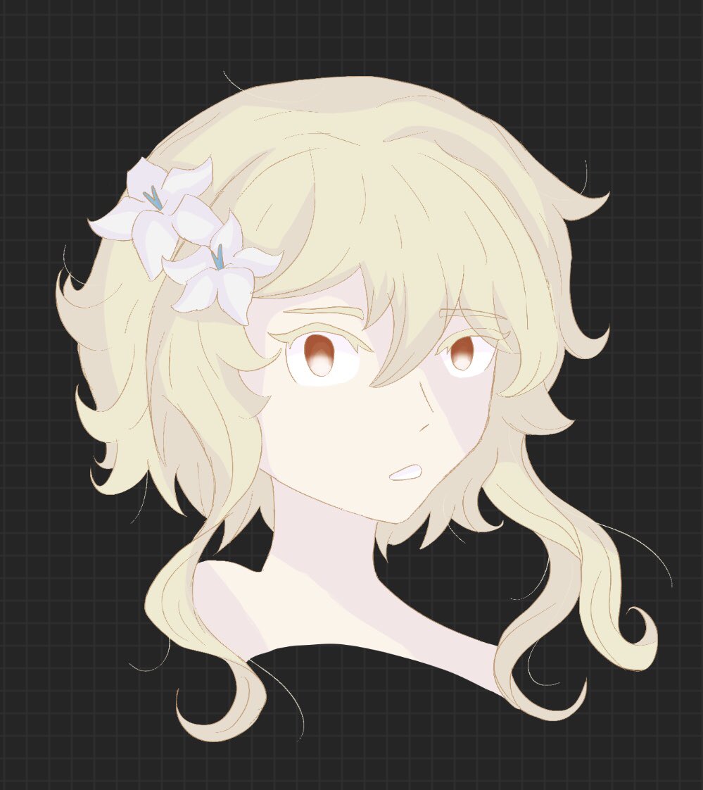 I don’t know how to colour without it looking flat, but I gave it a try😭 #Lumine #GenshinImpact #art #drawing