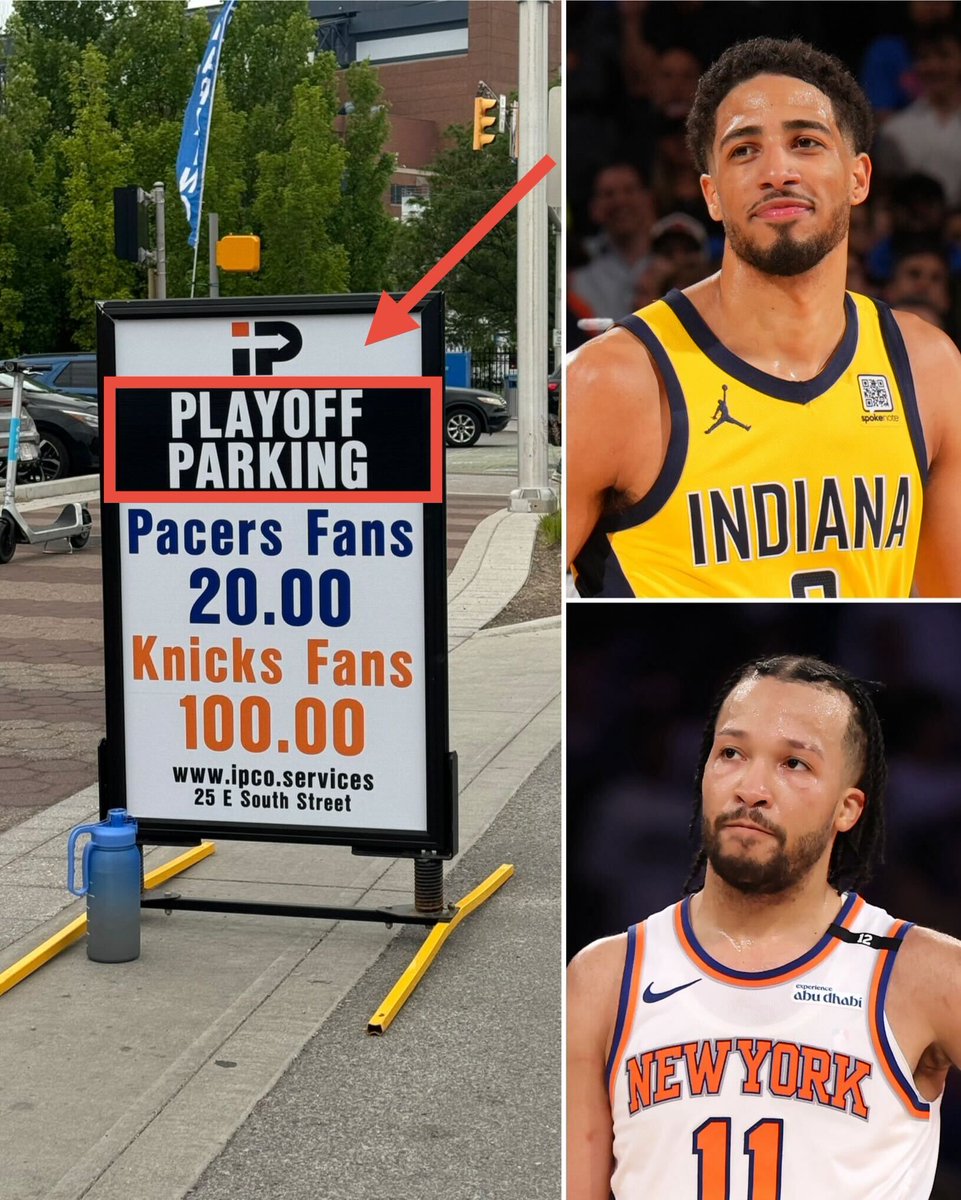 BleacherReport's tweet photo. Indiana’s parking prices for Game 3 😭😭

(via @KylaBRussell) https://t.co/PsjzESQsid