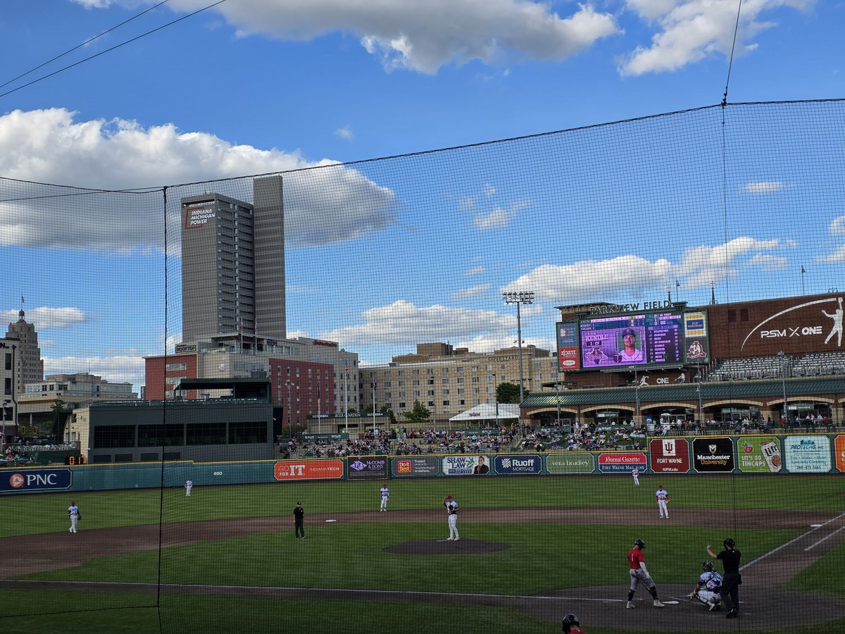 BZ13168's tweet photo. First game of the season at our 2nd favorite ballpark. Baseball and our favorite middle child as a bonus! Go @TinCaps!      💚🍎⚾️ https://t.co/9RVBiKRBfm